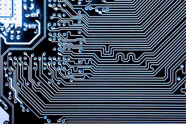 istock Abstract close up of Electronic Circuits in Technology on Mainboard computer background  (logic board,cpu motherboard,Main board,system board,mobo) 685693790