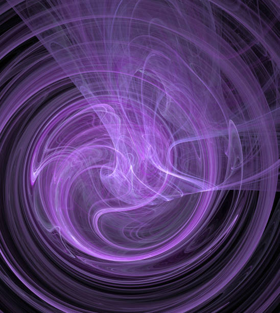istock Abstract illustration of a fractal pattern on black background 685741224