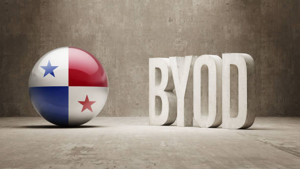 BYOD Concept Panama High Resolution Byod  Concept 3d panama flag stock pictures, royalty-free photos & images