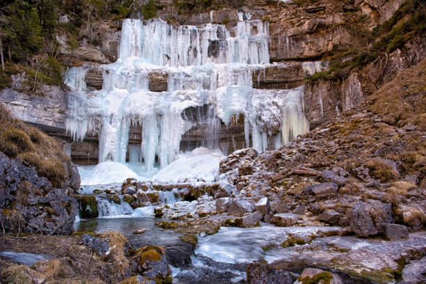 istock Frozen Waterfall Vallesinella Trentino 685755854