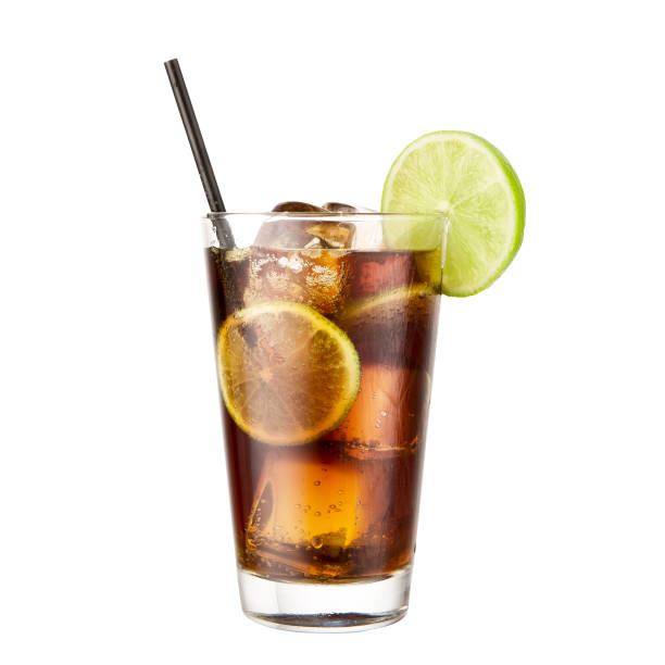 istock Cocktail Coca Cola lime isolated on white background 685763832