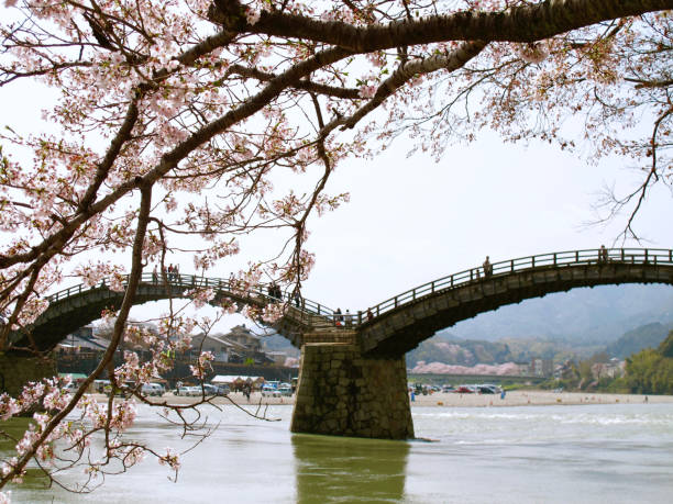 istock Kintai bridge arching over Nishiki river 685770142