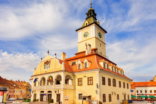 istock Old town hall in Brasov Transylvania Romania 685770176
