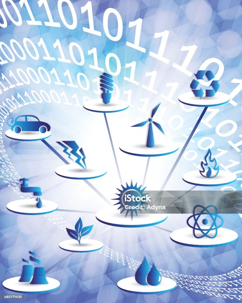Digital Control Stock Illustration - Download Image Now - Green ...