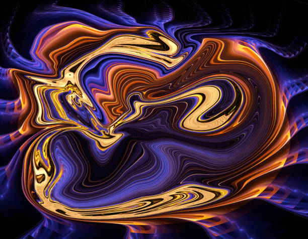 istock Colorful psychedelic liquefied background 685773490