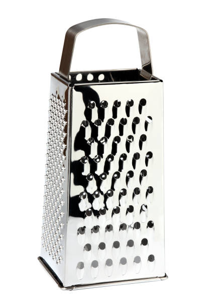 istock Stainless steel grater closeup isolated. 685775120
