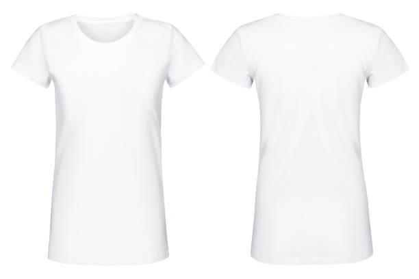 istock female white shirt white background 685778838