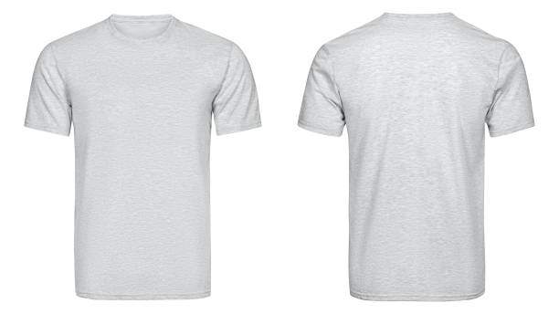 gray t-shirt, clothes - gray shirt imagens e fotografias de stock