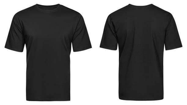 Black t-shirt, clothes stock photo