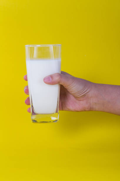 istock Holding glass of milk 685779778