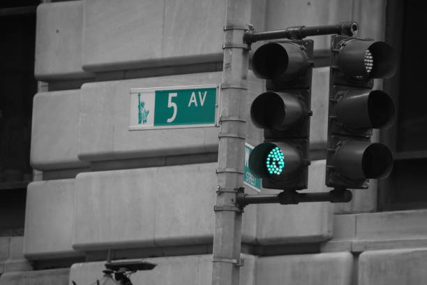 istock Fifth Avenue Street Sign, West Side 685782270