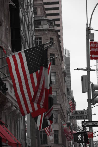 istock US flags on New York Street 685784418