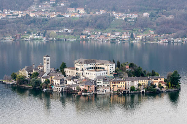 istock Lake Orta Island of San Giulio 685787846