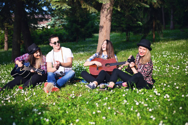 istock Smiling girls in the park 685789924
