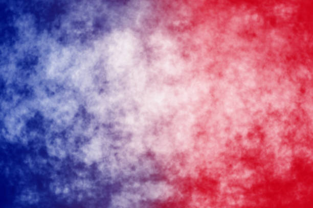 Red White and Blue Background Abstract patriotic red white and blue blur background for party celebration, voting, July poster, memorial, tie dye design, labor day, watercolor pattern, independence, and president election bastille day photos stock pictures, royalty-free photos & images