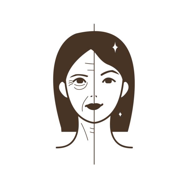 3,501 Half Face Illustrations & Clip Art - iStock | Half and half face,  Woman half face, Man half face