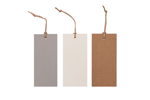 Collection paper price tags