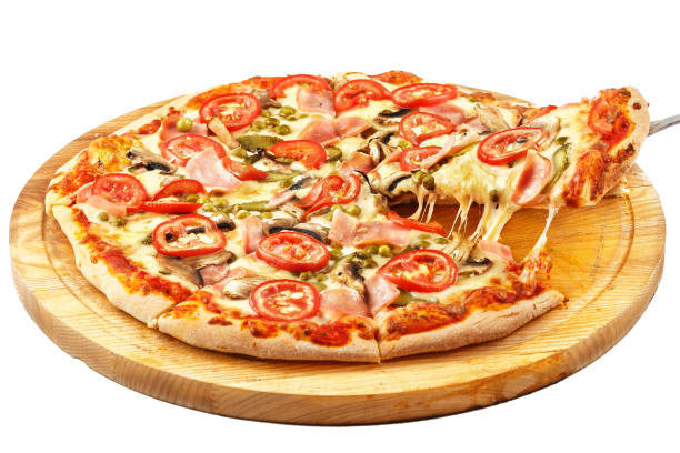 istock Pizza, mozzarella, peas, onion, mayonnaise, tomato, pickles, ham, mushrooms 685795318