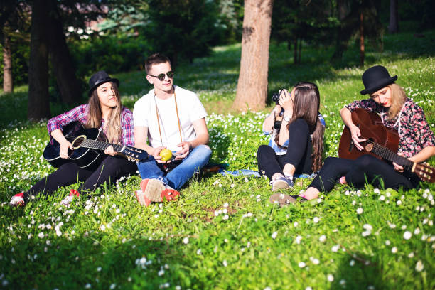 istock Teenagers playing music 685796242