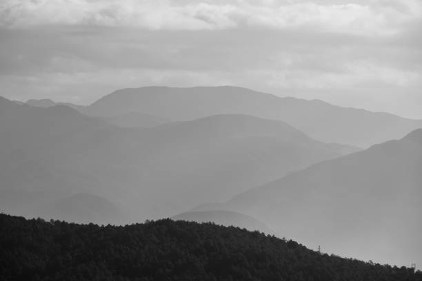 istock Black and white valley in Lijiang, China 685801102
