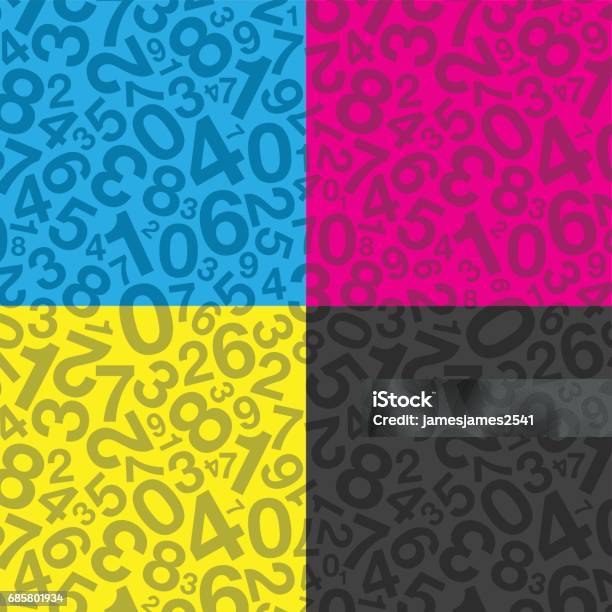 Color Numbers Background Image Colorful Number Background Stock Illustration - Download Image Now ...
