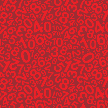 Red Number Back Background Red Number Background Stock Illustration - Download Image Now ...