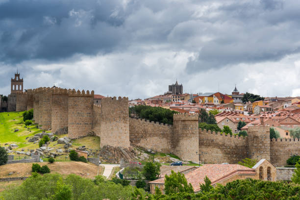 istock Townscape of Avila in Castile Leone, Spain 685811452