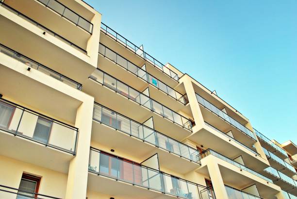 istock Modern apartment buildings exteriors 685816024