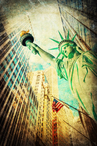 istock vintage style collage of NYC 685816138