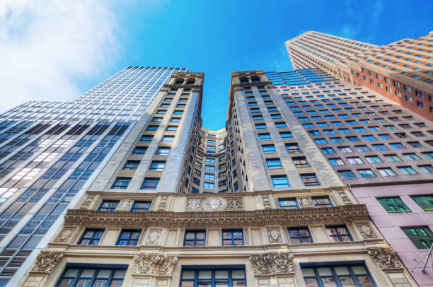 istock skyscrapers in the financial district in NYC 685816324