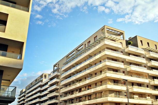 istock Modern apartment buildings exteriors 685817268