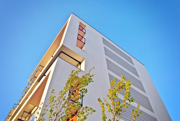 istock Modern apartment buildings exteriors 685817418