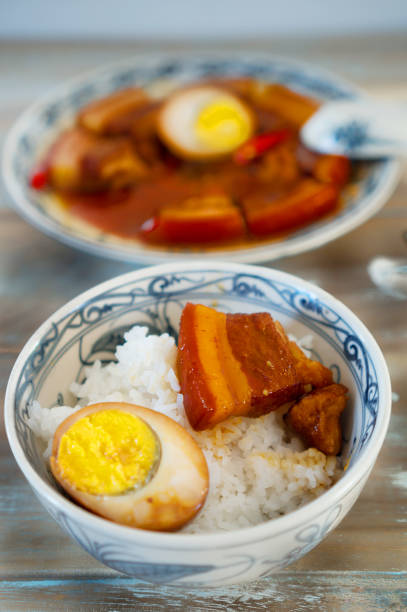 istock Vietnamese braised pork in coconut water with rice for lunch 685818498
