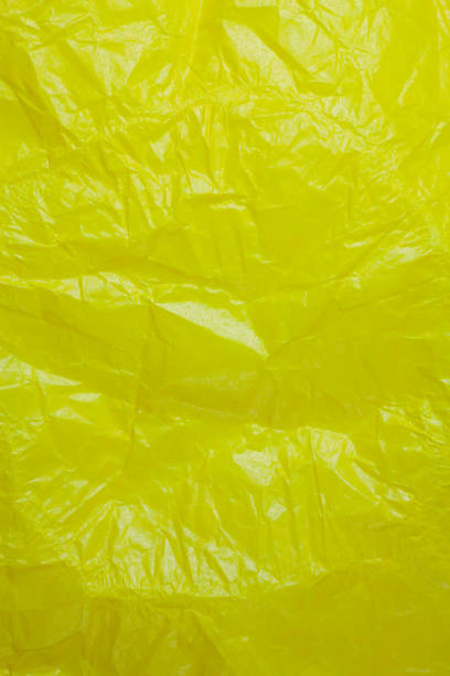 istock Crumpled recycle yellow paper background. 685821194