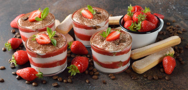 istock Strawberry dessert tiramisu 685827940