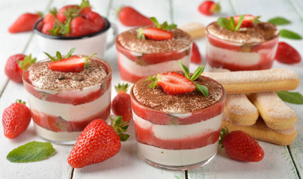 istock Strawberry dessert tiramisu 685828136