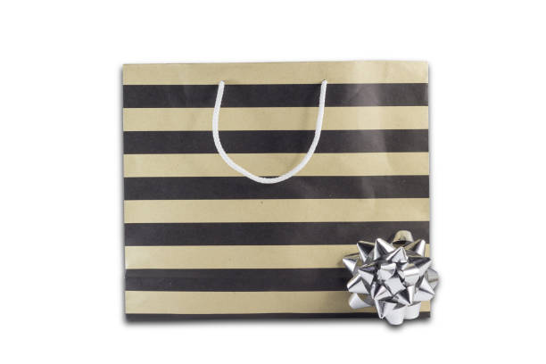 istock paper bag with ribbon bow on isolated 685828860