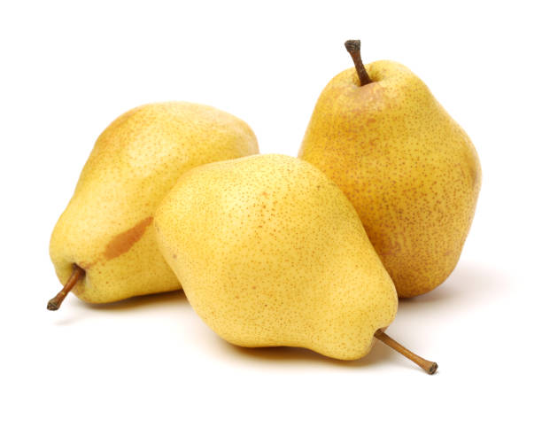 istock Close-up of a fresh yellow pear with clipping path 685834492