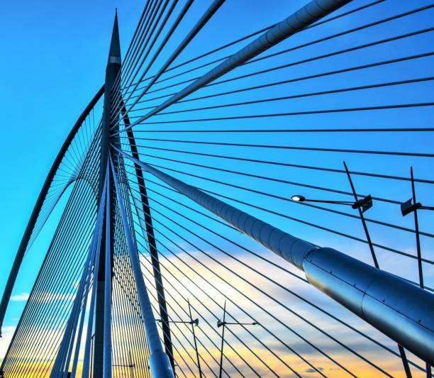 istock Silver steel bridge, Putrajaya Malaysia. 685834606