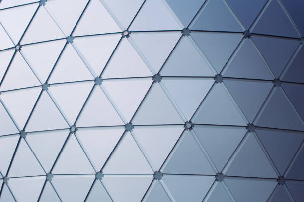 modern building triangle geometry style roof design architecture background
