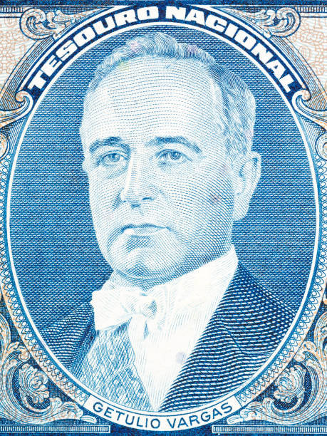 Getulio Dornelles Vargas portrait from old Brazilian money