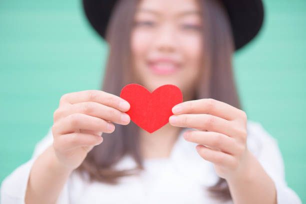 istock Asian Chinese woman and Valentines day. 685843366