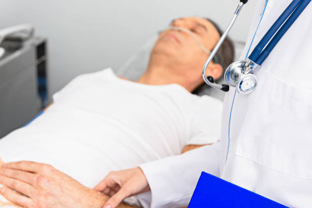 istock Physician taking pressure of serene client 685844186