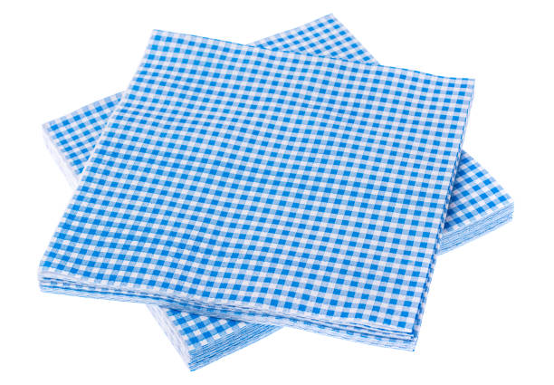 istock Paper napkins isolated on white 685845616