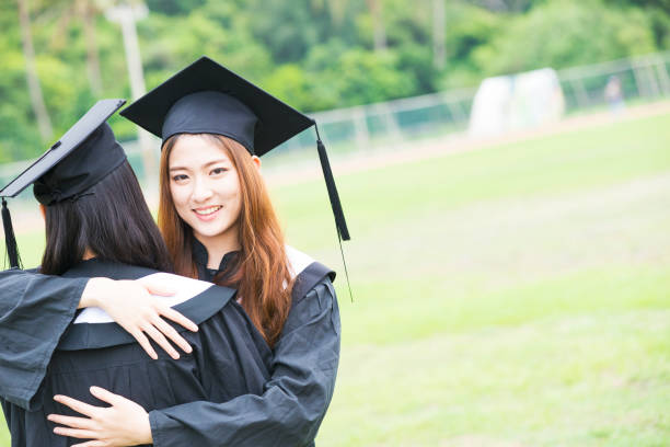 istock Group of successful students on their graduation day 685846138