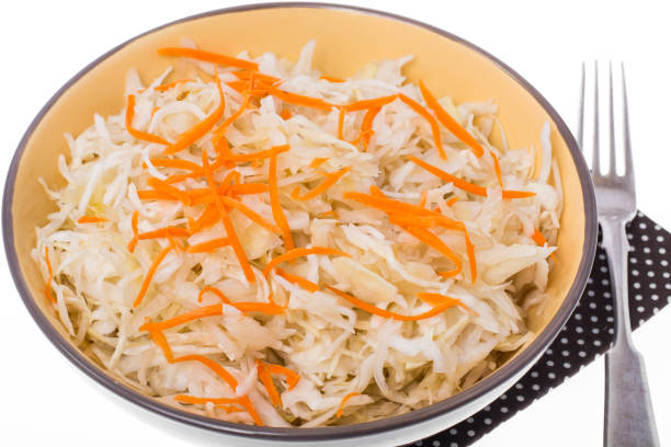 istock Salad of freshly chopped cabbage with carrots 685846562