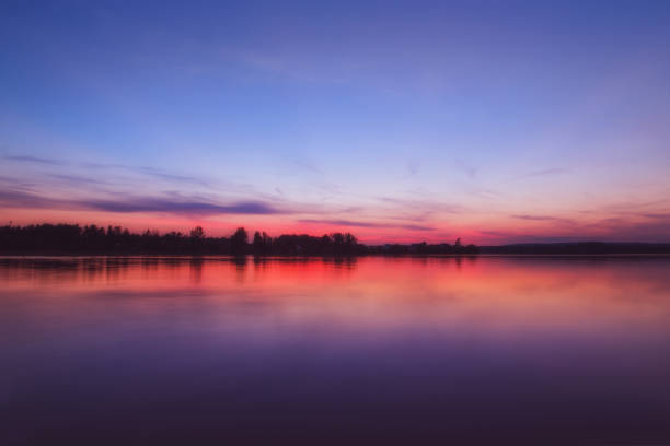 istock Sunset at the  lake Murner See in Wackersdorf, Bavaria 685846970