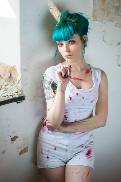istock Young woman with tattoo 685847642
