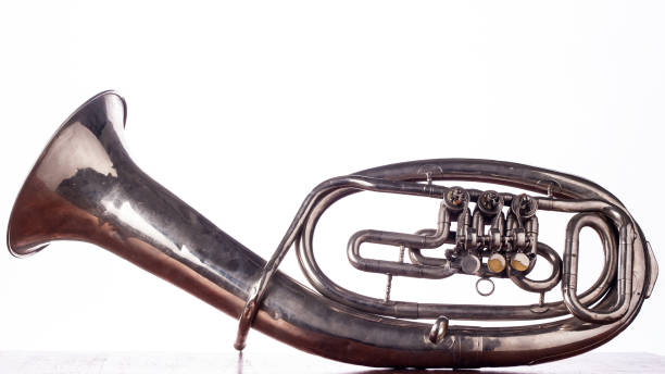 istock Alto saxhorn close up isolated on white 685849168