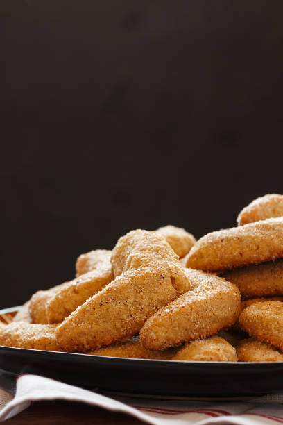 istock Homemade cookies on black 685850398